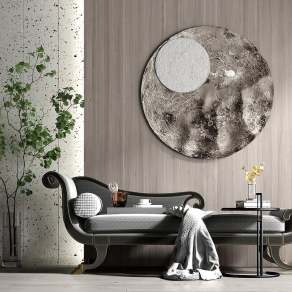 现代轻奢布艺贵妃椅3D模型下载